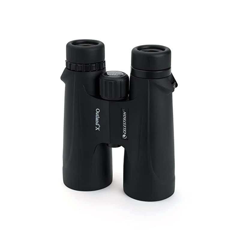 Outland X 10x50 Binoculars Waterproof Fogproof Binoculars for Adults MultiCoated Optics and BaK4 Prisms Protective Rubber Armoring Black