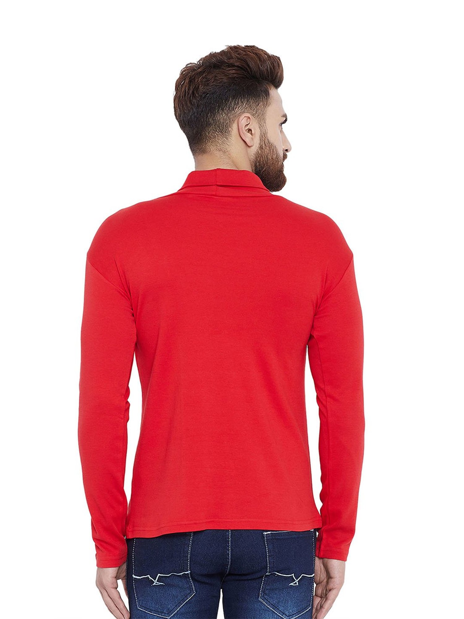 Hypernation Red High Neck T-Shirt