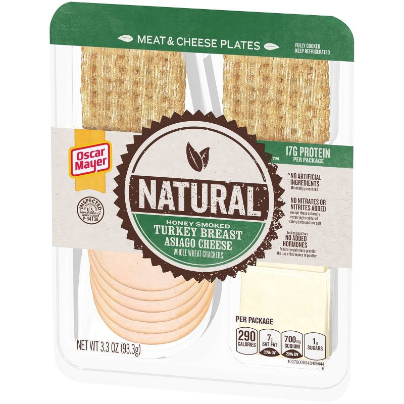 Oscar Mayer Natural Plate - Turkey and Asiago Cheese - 3.3oz