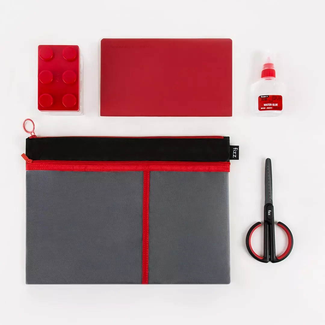 Fizz A4 Zippered Mesh Bag With Three Compartments And Visual Grid For Easy Cleaning Oxford Fabric Mesh Bag From XiaoMi YouPin