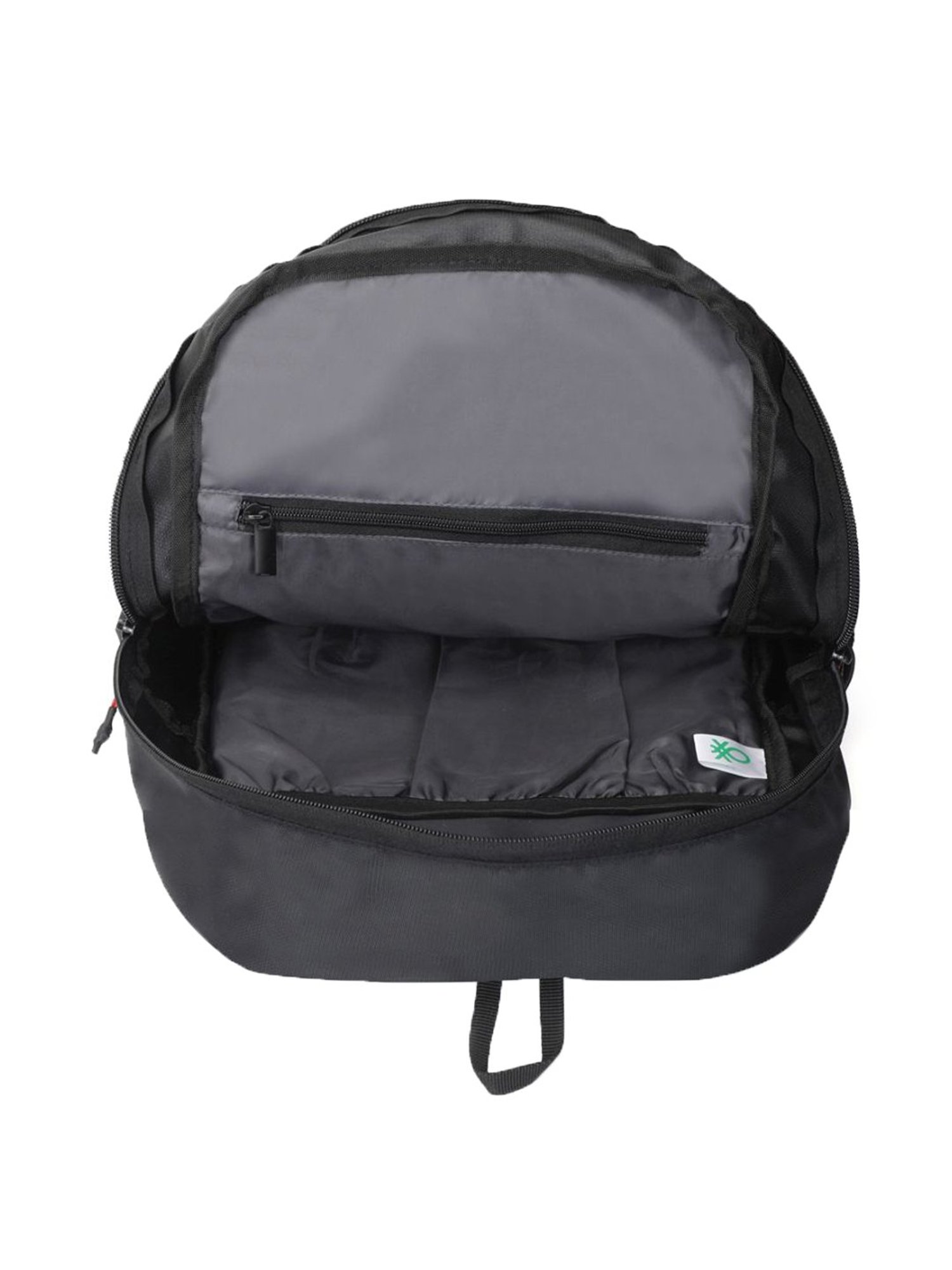 United Colors of Benetton Caspian 16 Ltrs Black Medium Laptop Backpack
