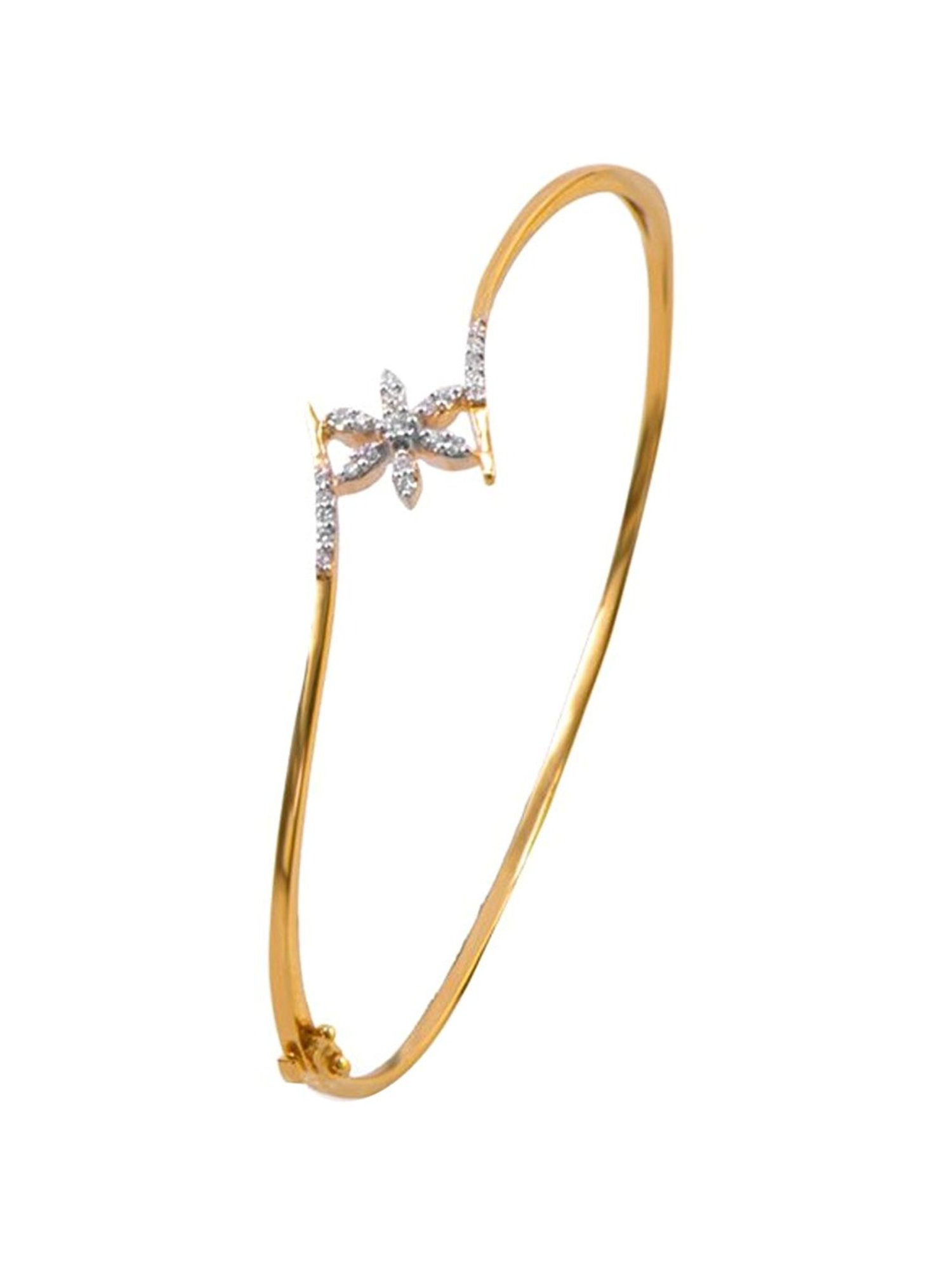 Mia by Tanishq Cupid Charm 14k Gold & Diamond Bracelet for Women