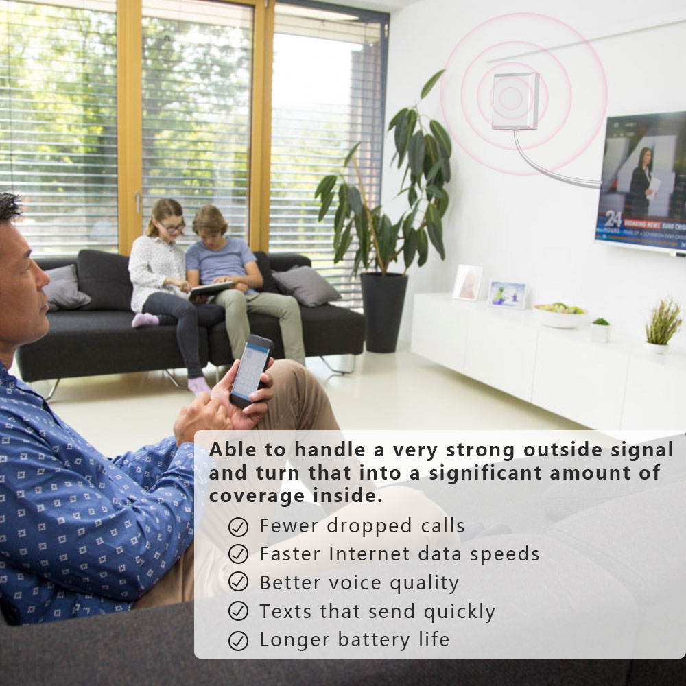 Verizon Cell Phone Signal Booster 4G LTE Band13 700Mhz Cell Signal Booster Verizon Mobile Phone Signal Booster Verizon Cell Phone Signal Amplifier Repeater with Panel/Yagi Antenna Kit for Home