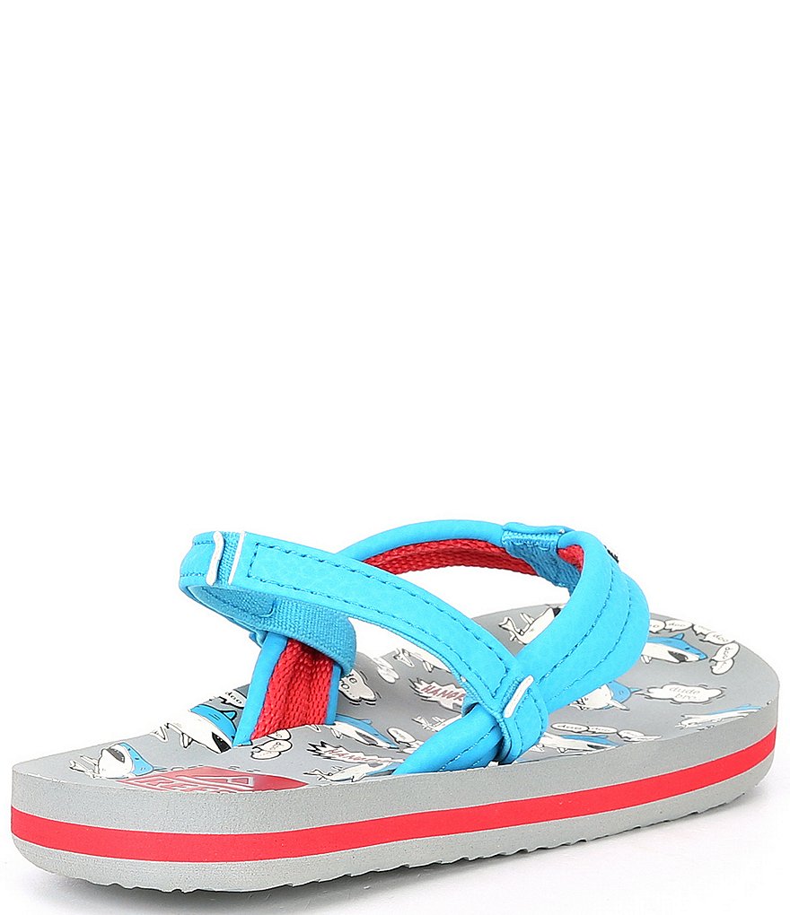 Reef Boys' Little Ahi Nom Nom Flip Flop (Infant)