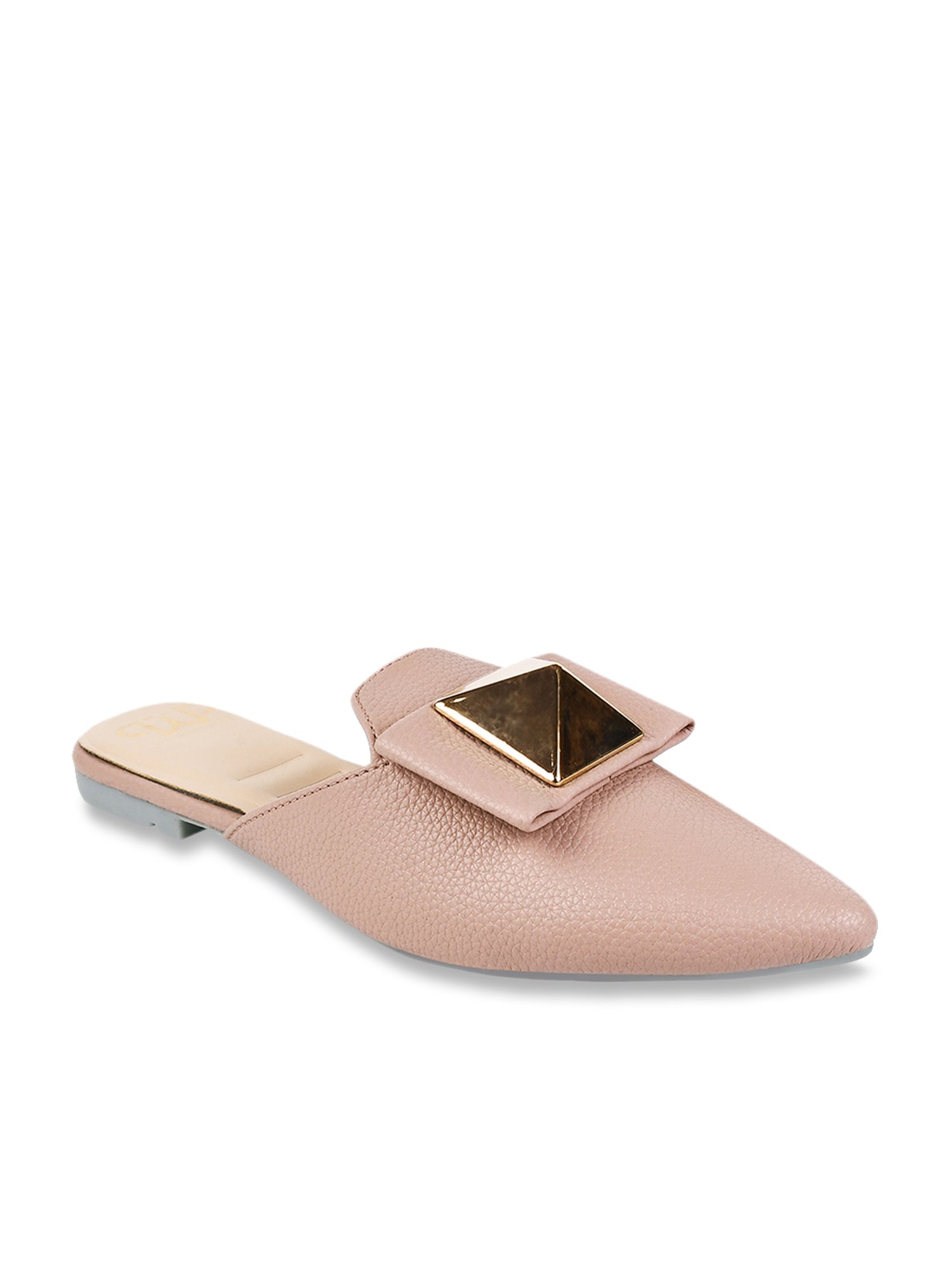 The White Pole Women's Pink Mule Shoes