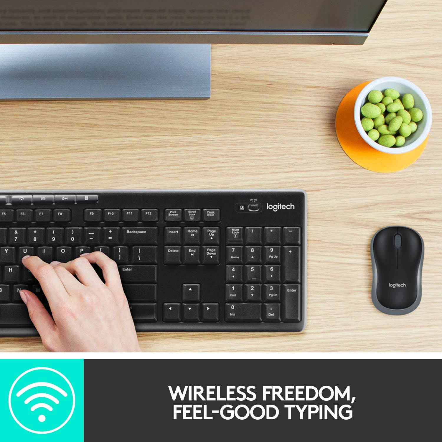 MK270 Wireless Keyboard and Mouse Combo - Keyboard and Mouse Included, Long Battery Life