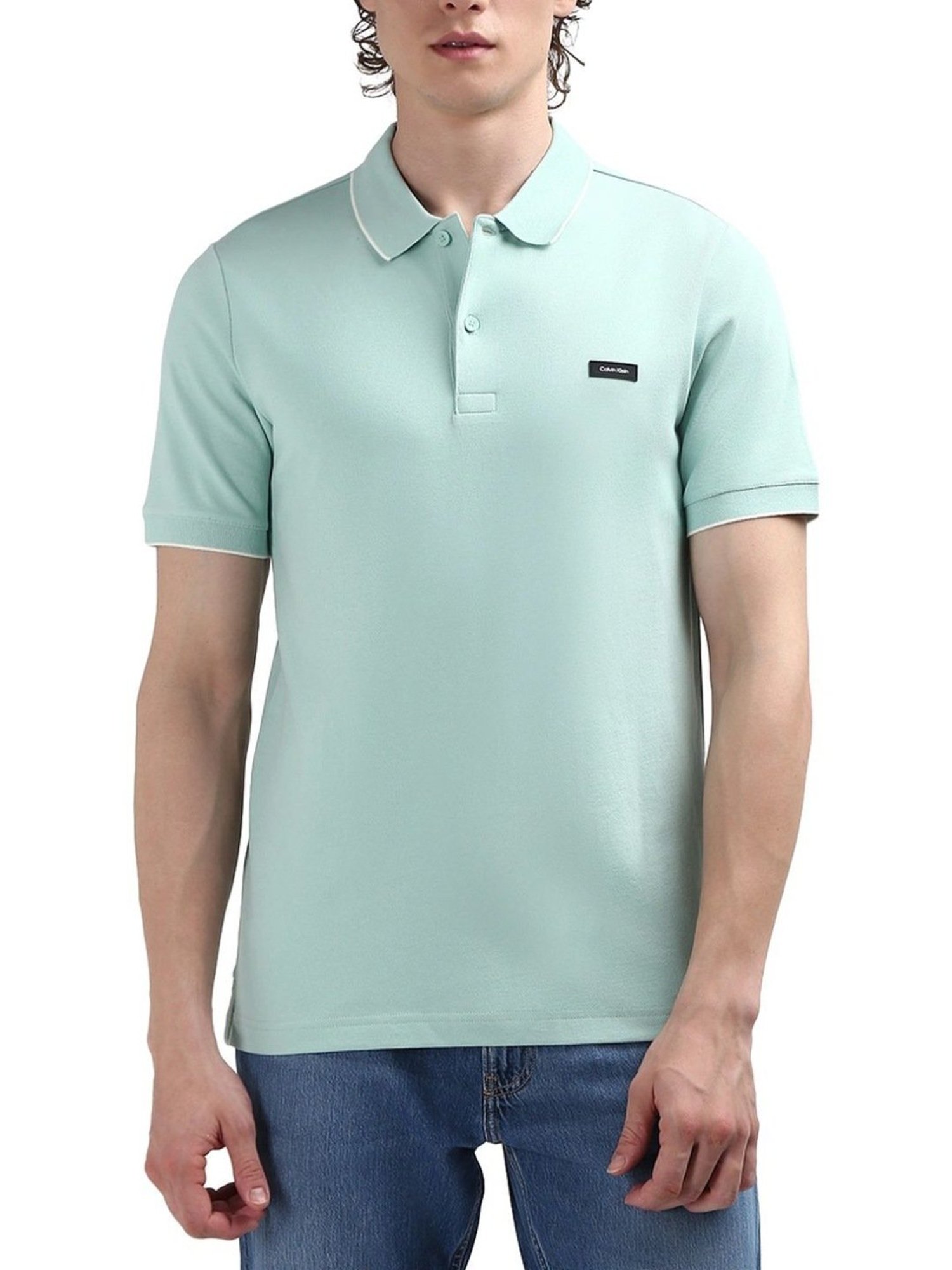 Calvin Klein Green Slim Fit Polo T-Shirt