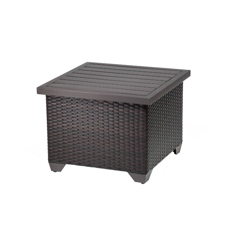 Barbados 12pc Patio Curved Sectional Seating Set with Cushions - Beige - TK Classics