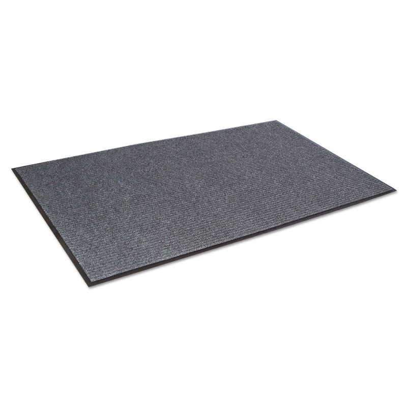 3'x10' Rectangle Solid Floor Mat Gray - Crown