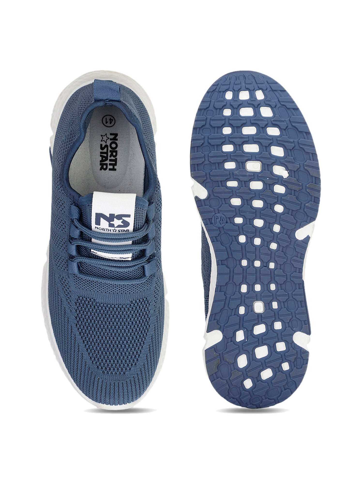North Star by Bata Men's Blue Running Shoes