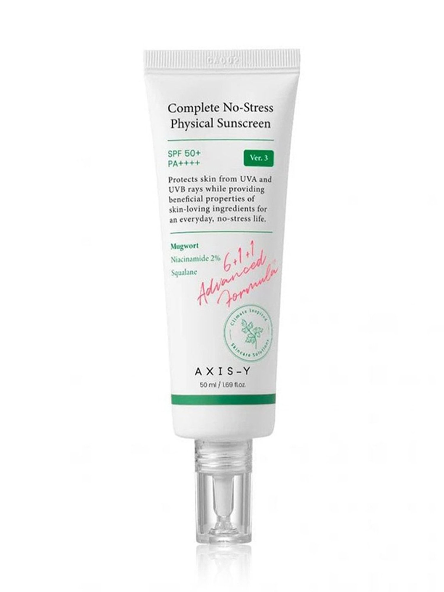 Axis-Y Complete No-Stress Physical Sunscreen SPF 50+ PA++++ - 50 ml