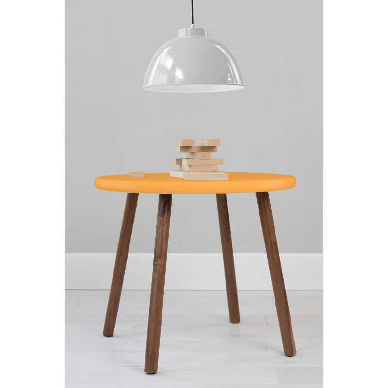 30" Peewee Round Kids' Table Walnut/Orange - Nico & Yeye