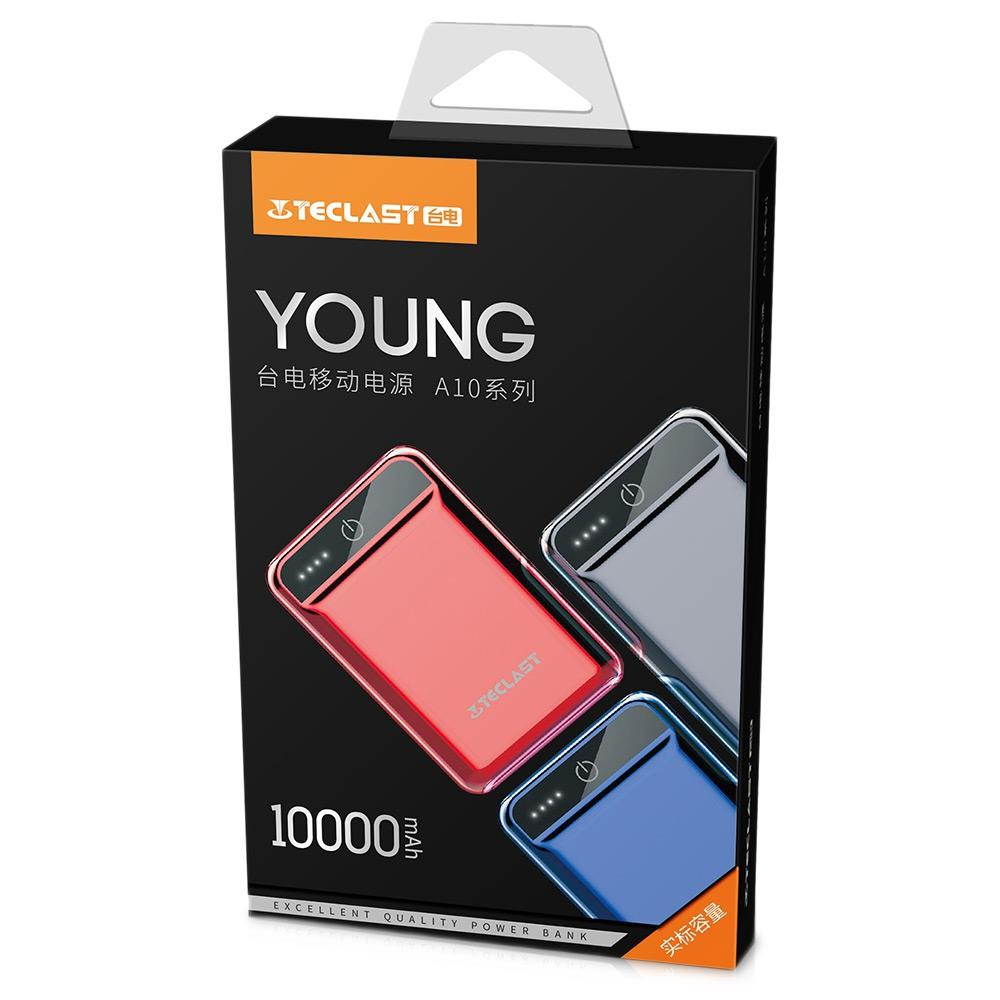 Power Bank 10000mAh High Capacity External Battery Pack Powerbank Cell Phone Battery Backup Charger with Dual Input & Output Compatible iPhone X 8 7 Plus, iPad Tablet & More