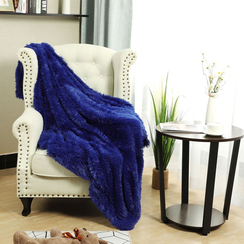 1 Pc Twin Polyester Flannel Fleece Bed Blankets Pink  - PiccoCasa