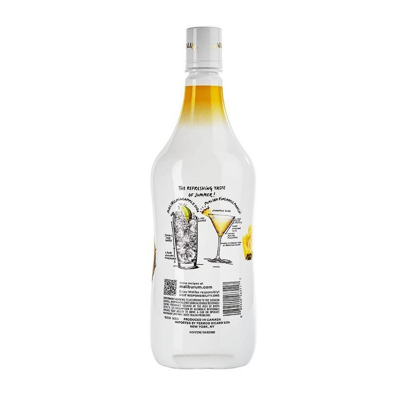 Malibu Caribbean Rum with Pineapple Liqueur - 1.75L Plastic Bottle