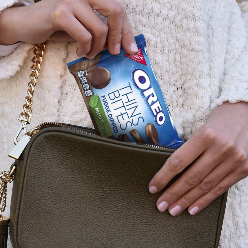 Oreo Thins Bites Fudge Dipped Sandwich Cookies Multipack - 20ct