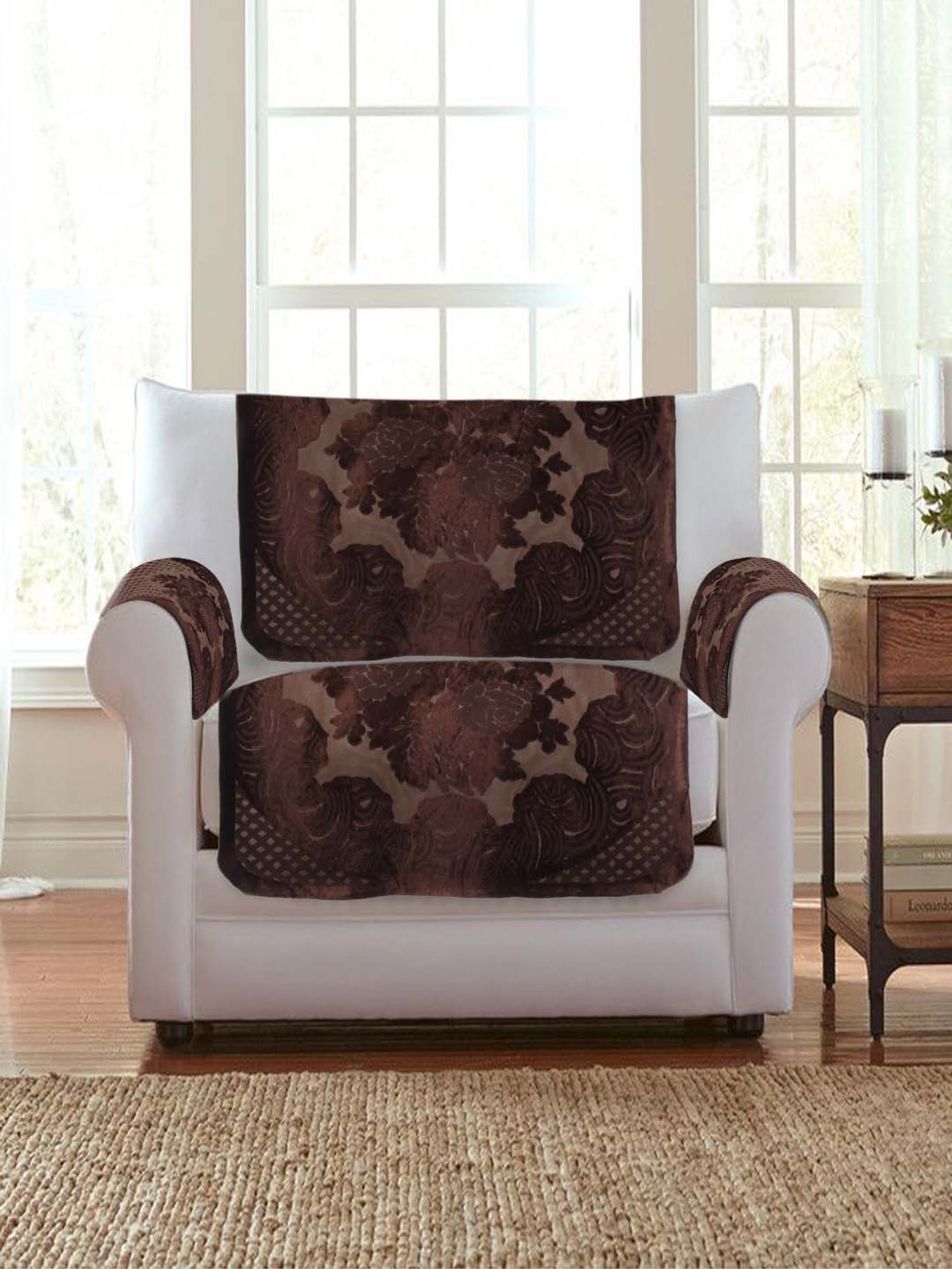 MODERN HOMES White Cotton Hand-Knotted Curtain Ropes - Set of 2