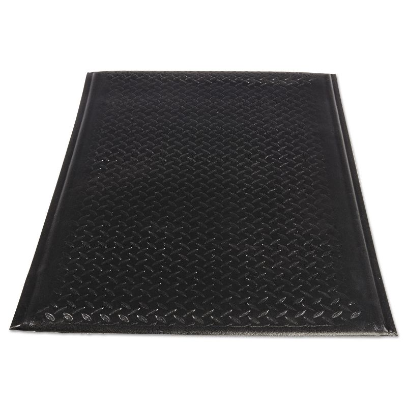 3'x5' Rectangle Solid Floor Mat Black - Guardian