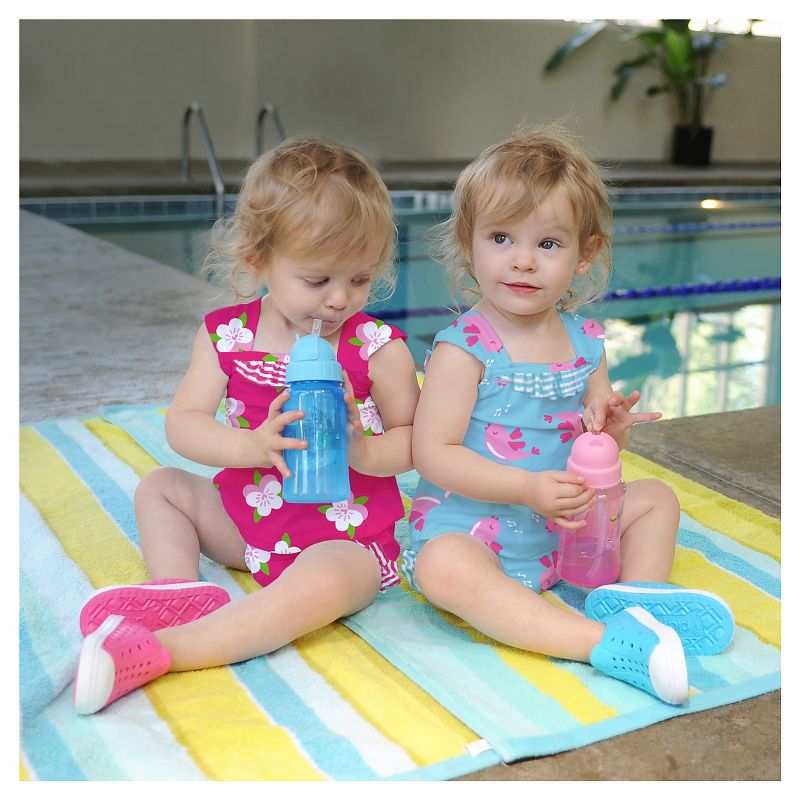 green sprouts Straw Bottle (2pk) - Aqua - 10oz