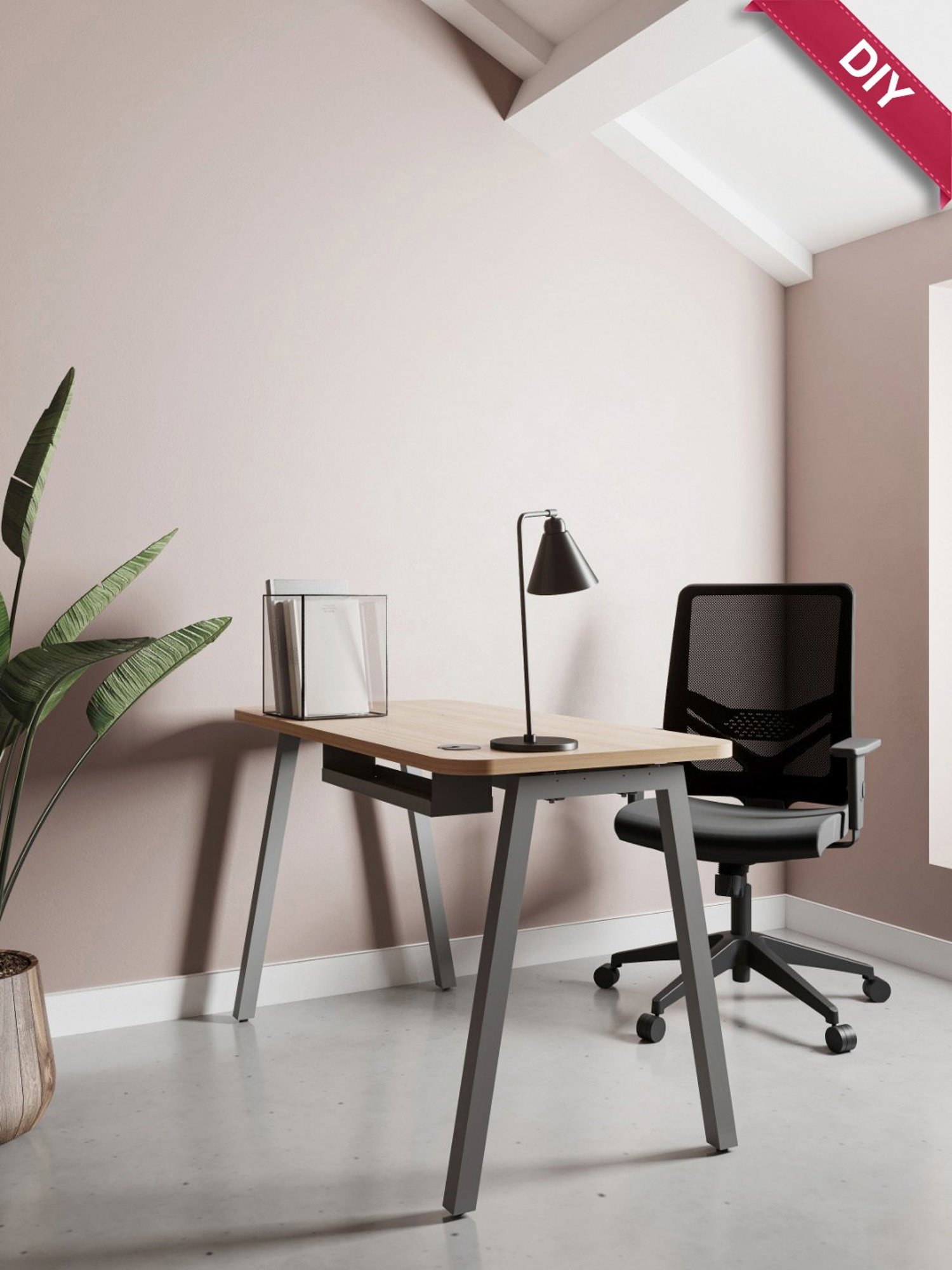 Durian Chaste Black Fabric Executive Chair