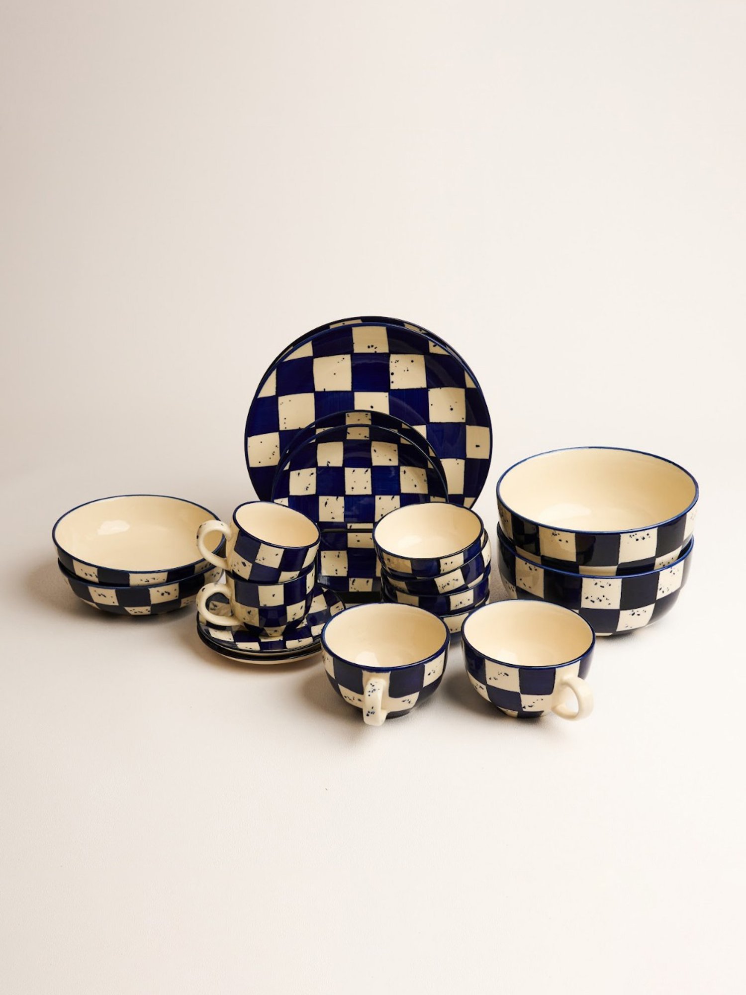 BlackCarrot Ceramic Dinner Set for Couple