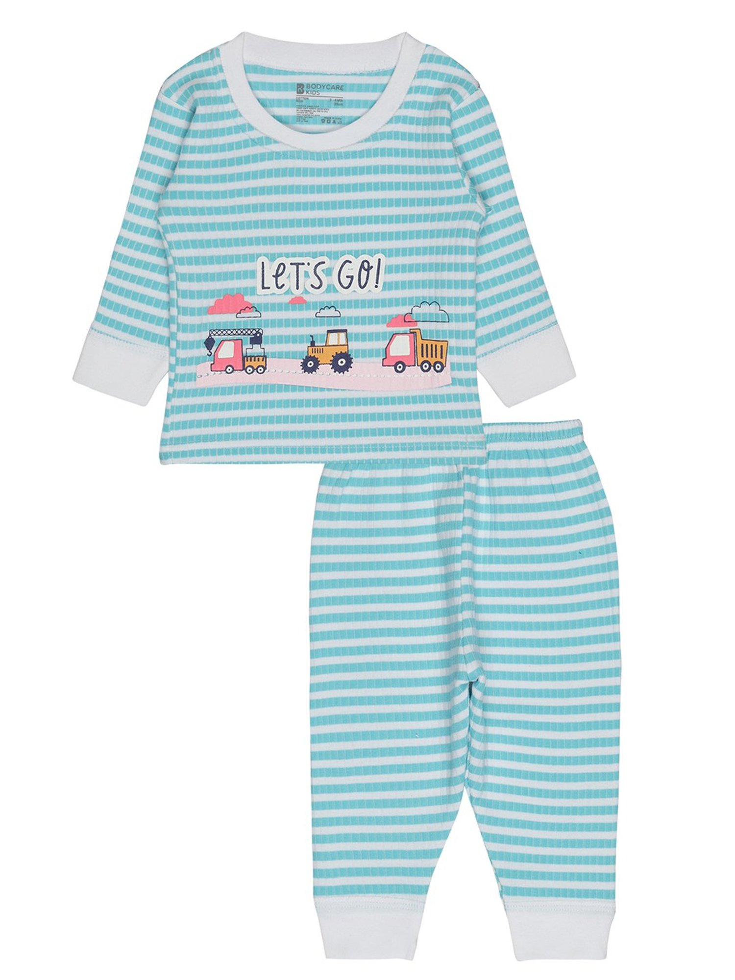 Bodycare Kids Assorted Striped Full Sleeves T-Shirt with Pants