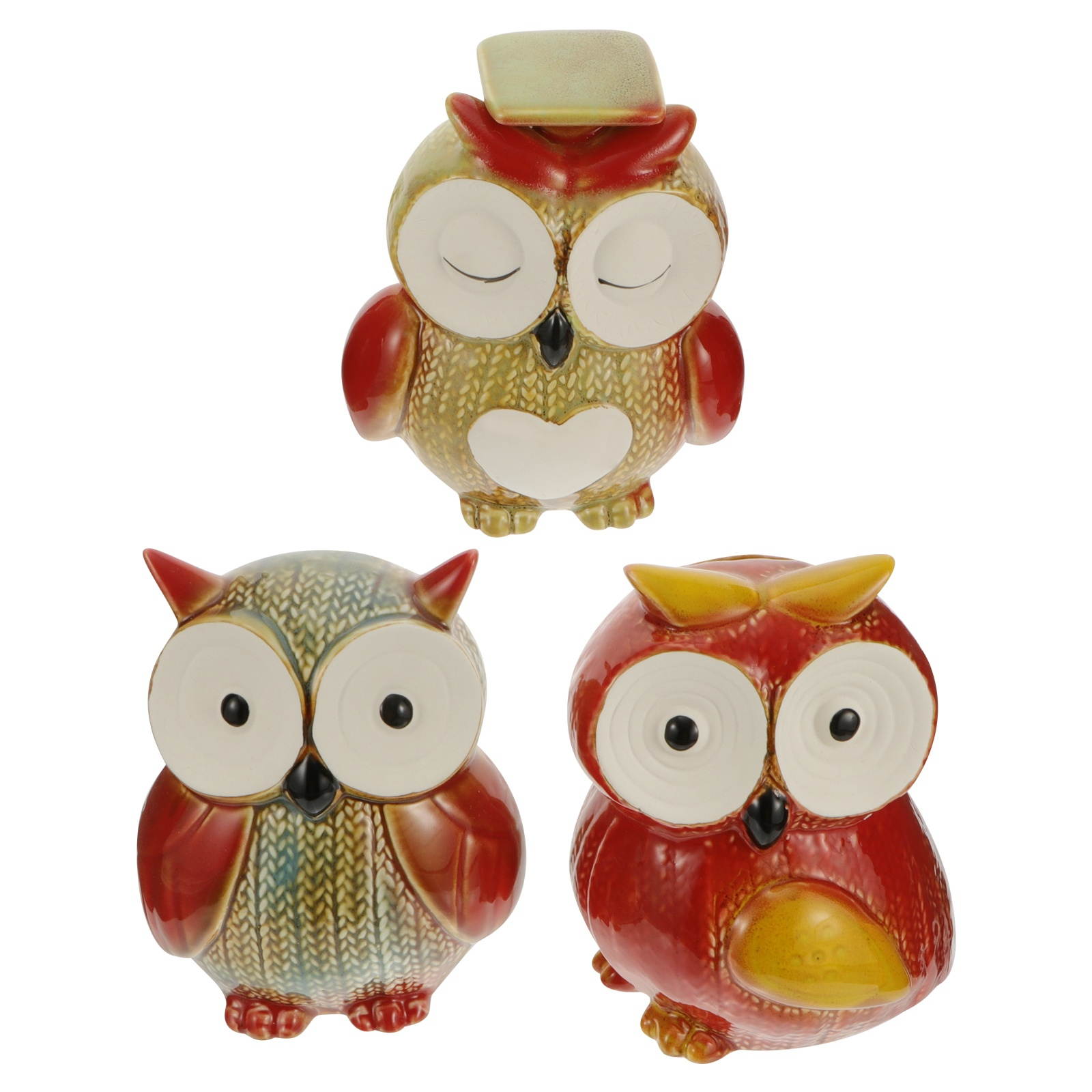 3pcs Cartoon Animal Lovely Saving Pot Birthday Gift Owl Money Box Coin Box Owl Piggy Bank