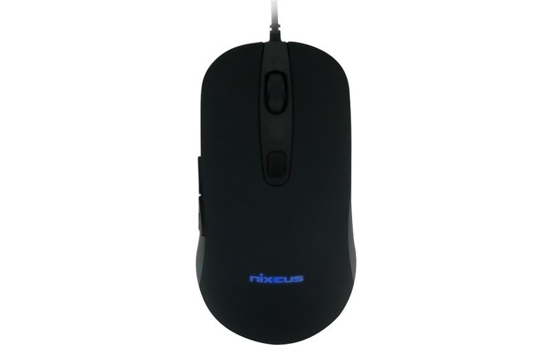 Nixeus Revel Gaming Mouse - PixArt PMW3360 - Cable - Black - USB - 12000 dpi - Scroll Wheel - 5 Button(s)