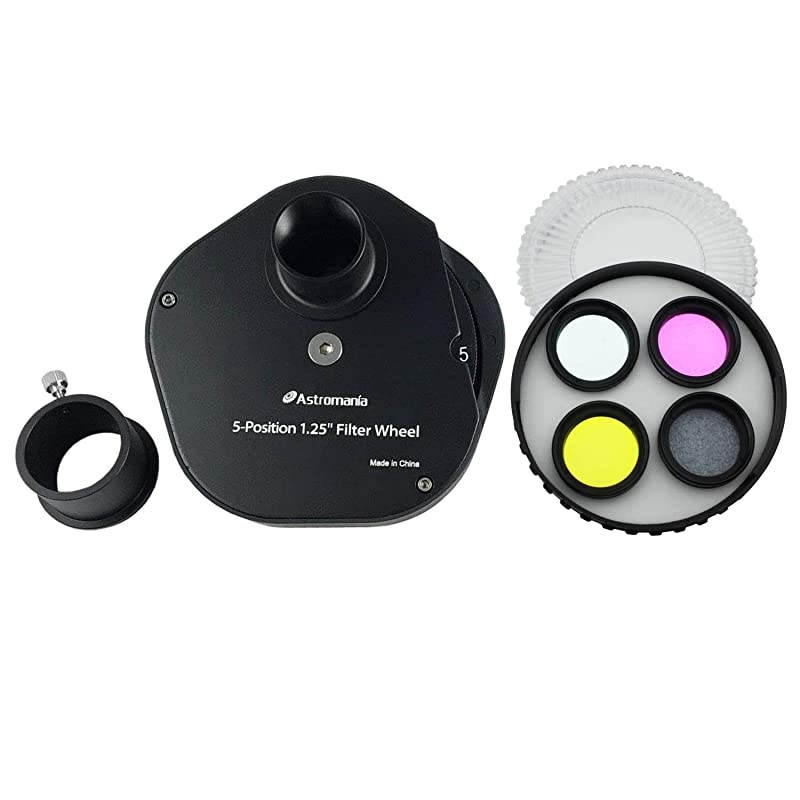 125quot Multiple 5Position Filter Wheel for Telescope with LRGB Filter Set