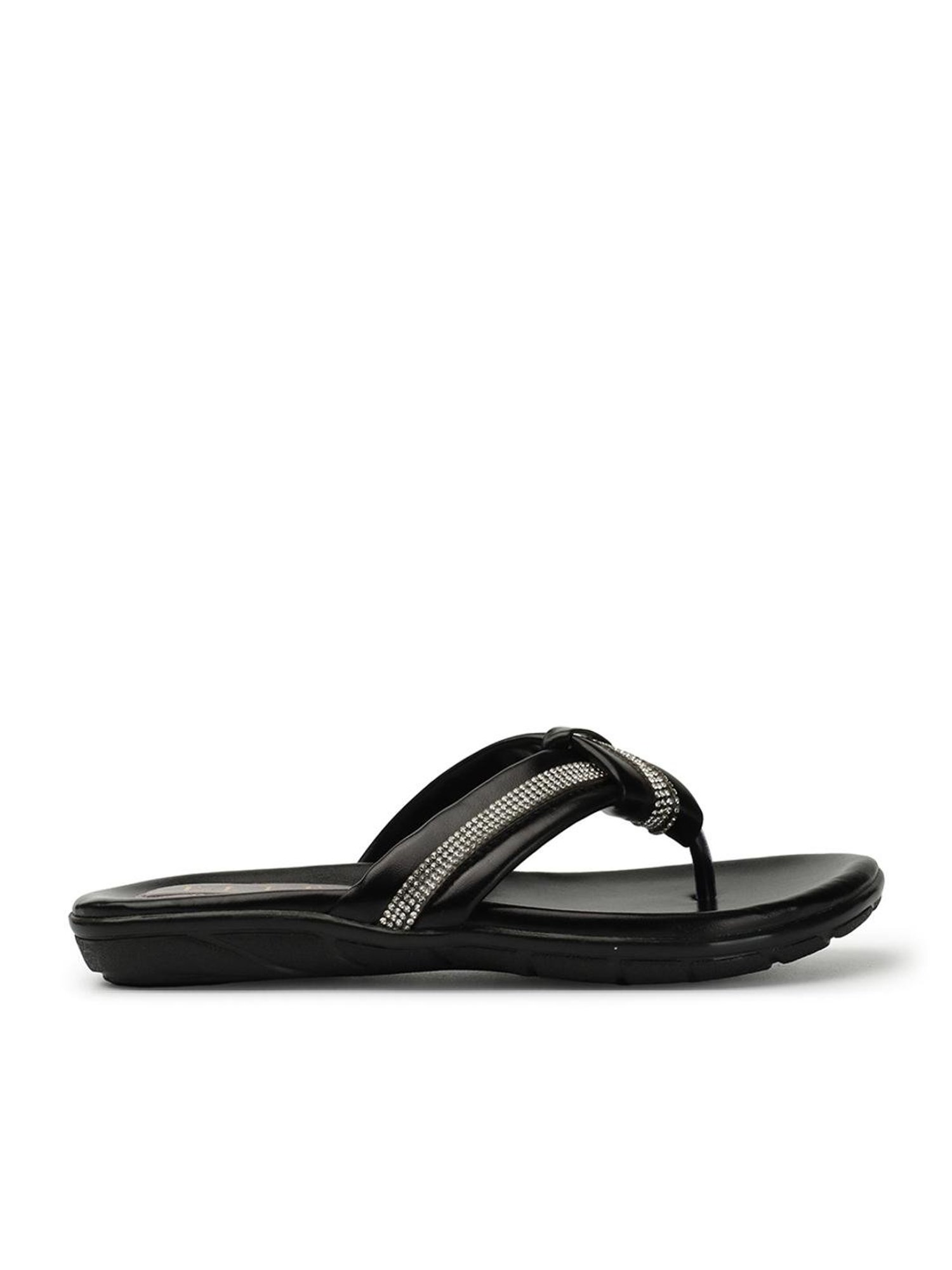 Elle Women's Black Thong Sandals