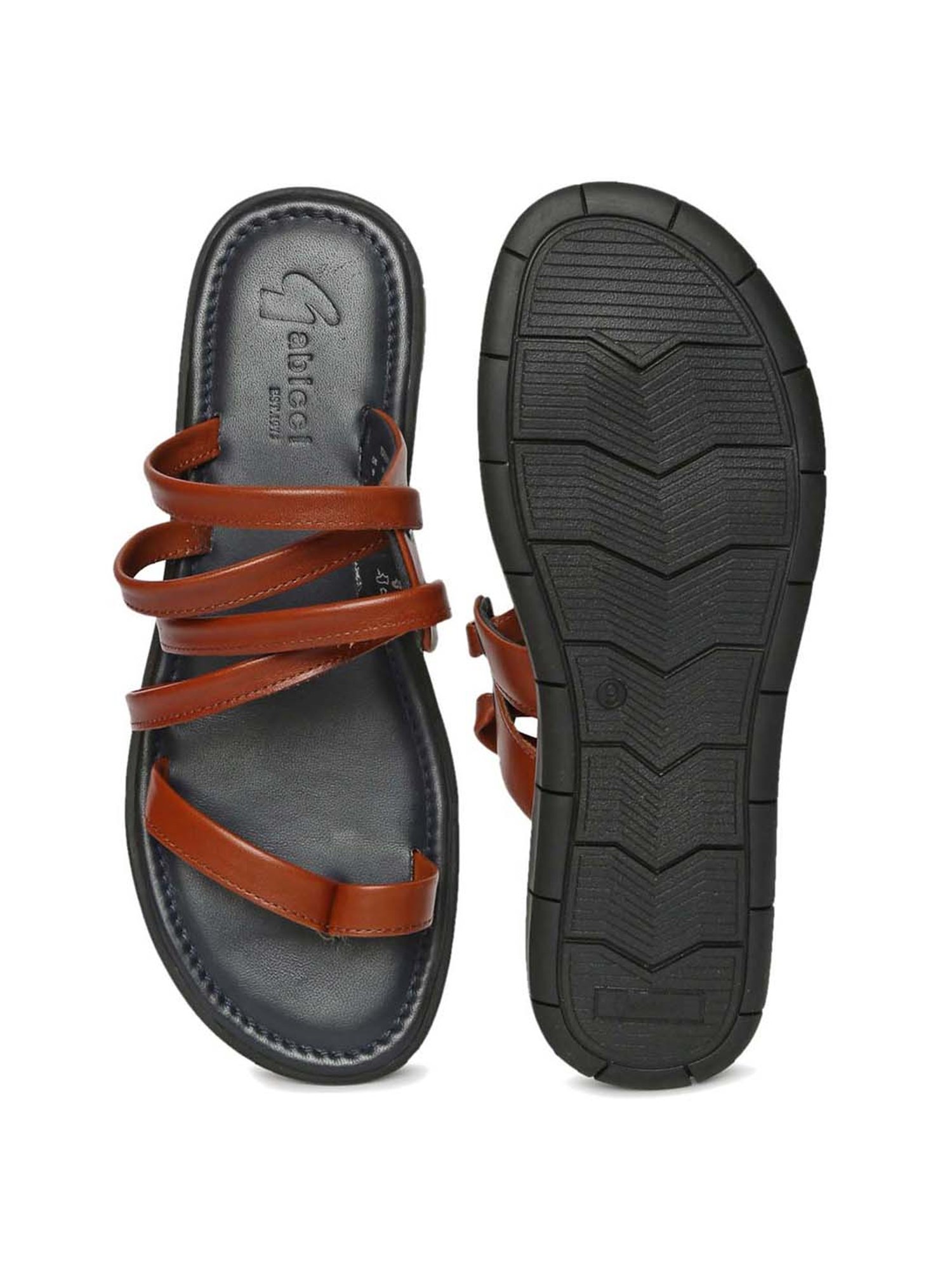 Gabicci Men's Rich Tan Toe Ring Sandals