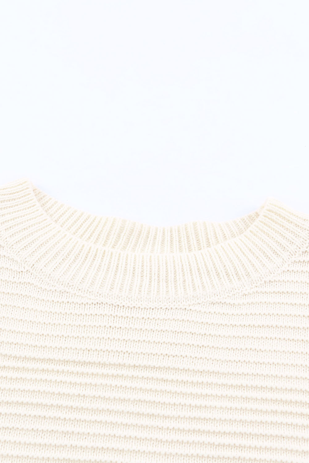Yellow Drop Shoulder Henley Pullover Sweater With Slits