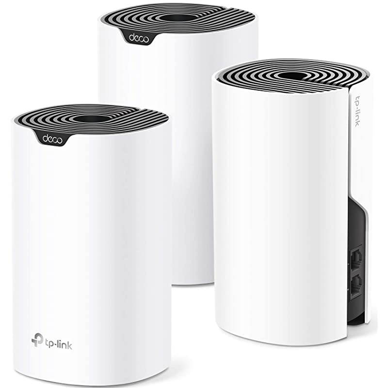 Deco Whole Home Mesh WiFi System Up to 5500 Sqft Coverage WiFi RouterExtender Replacement Gigabit PortsSeamless Roaming Parental Controls Works with AlexaDeco S4 3Pack