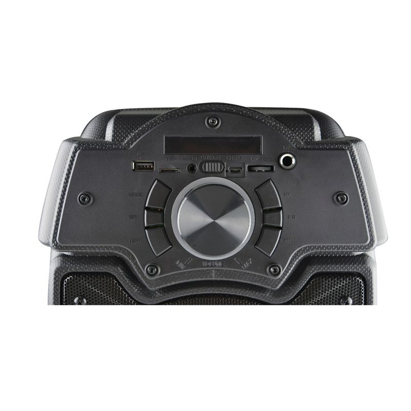 Studio Z STZP-650 6.5 Inch Portable Rechargeable Speaker Woofer Entertainment System with USB Music Stream and Handheld Wired Microphone