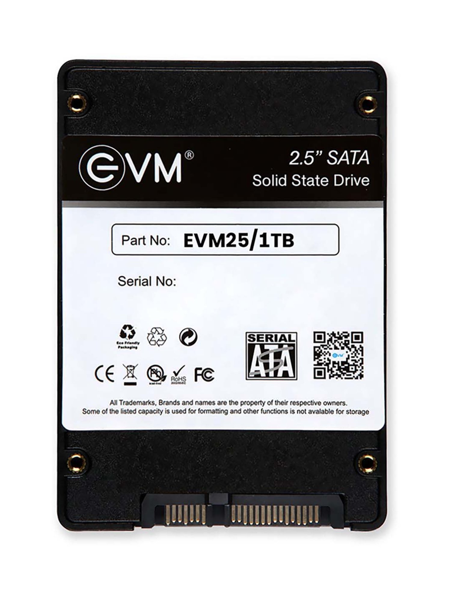 EVM EVM25 1TB 2.5 inch SATA Internal SSD (Black)