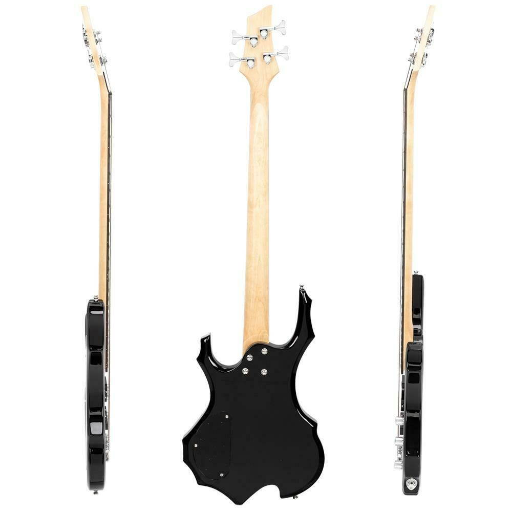 Sunset Professional 4 Strings Electric Bass Guitar with Bag Strap Tools