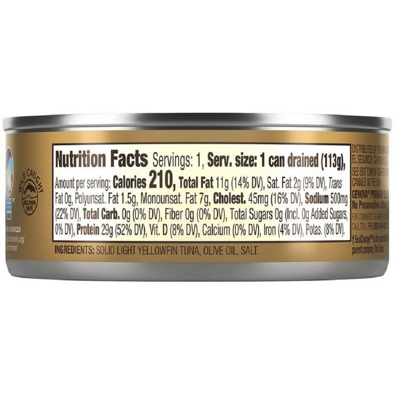 Genova Solid Light Tuna in Olive Oil - 5oz