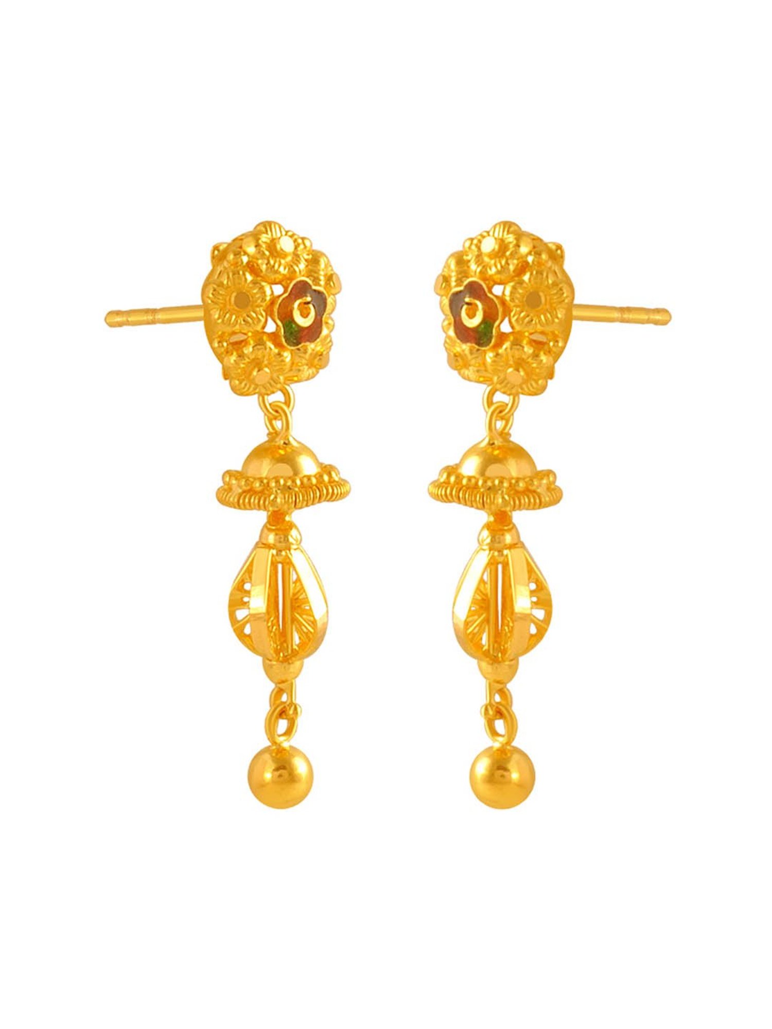 P.C. Chandra Jewellers 22 kt Gold Earrings