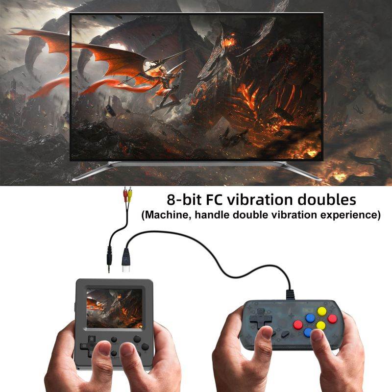 Cross border new RG fc520 retro video game console NES handheld game player double play