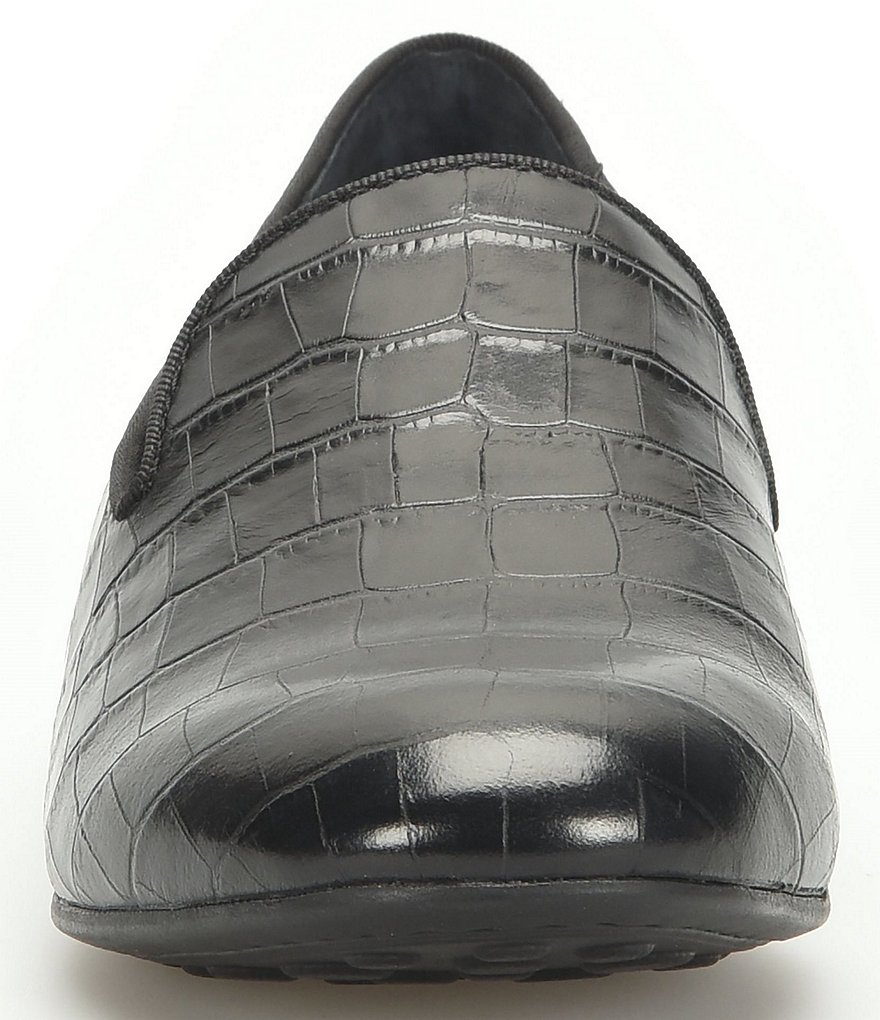 Born Belina Croco Embossed Slip-On Loafers