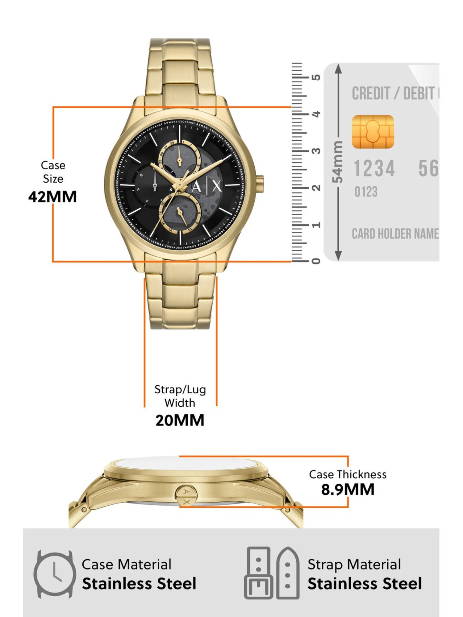 Armani Exchange AX1875 Dante Analog Watch for Men