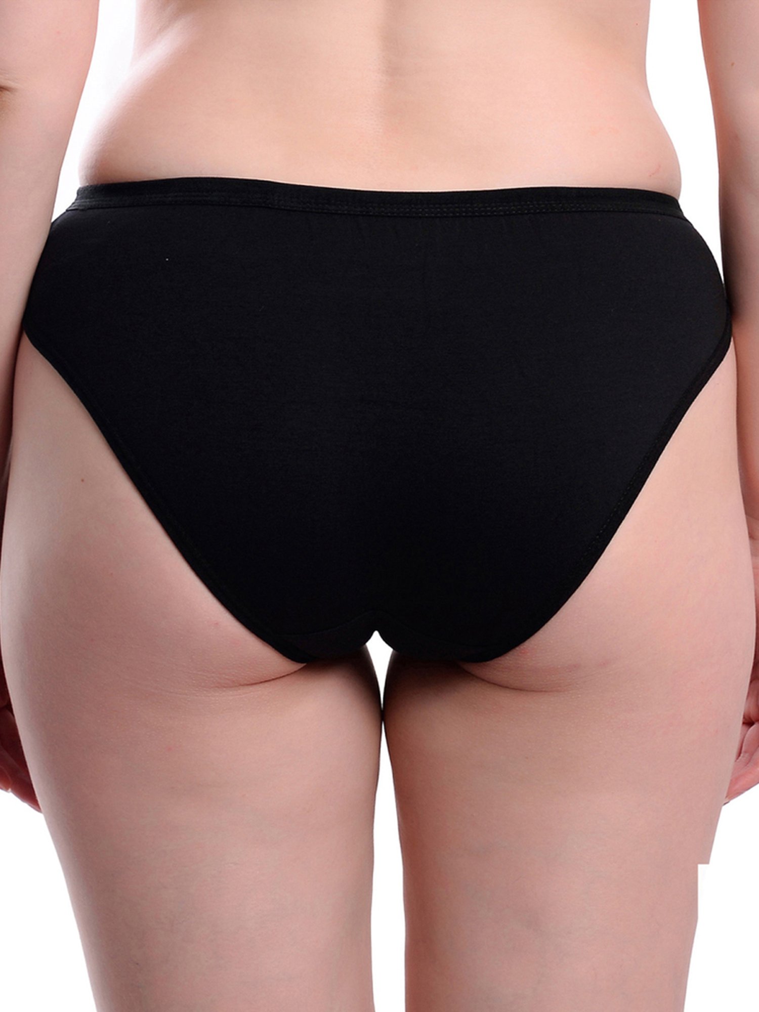 AROUSY Black Cotton Hipster Panty