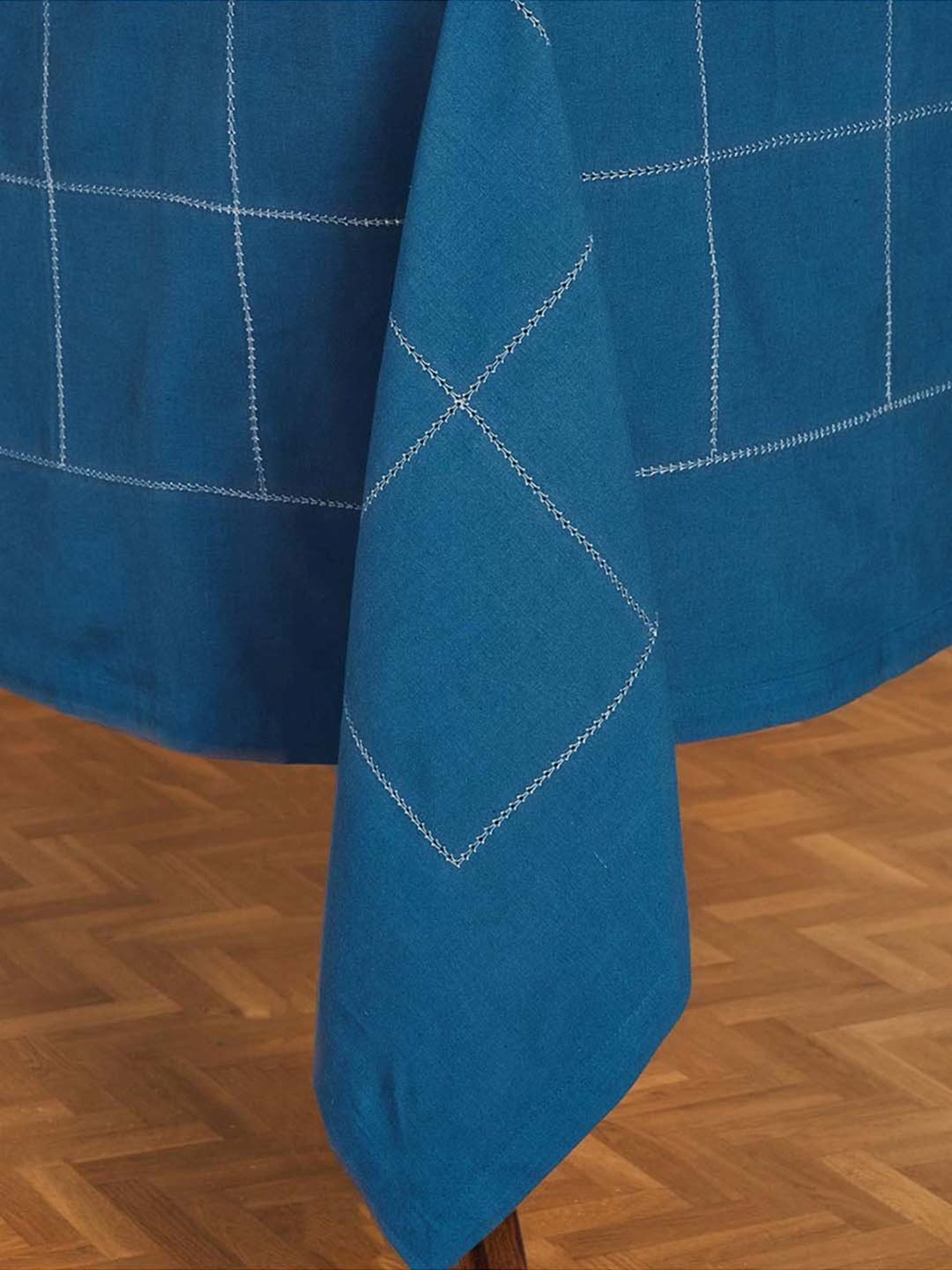 Romee Beige Cotton Checks Table Linen Sets