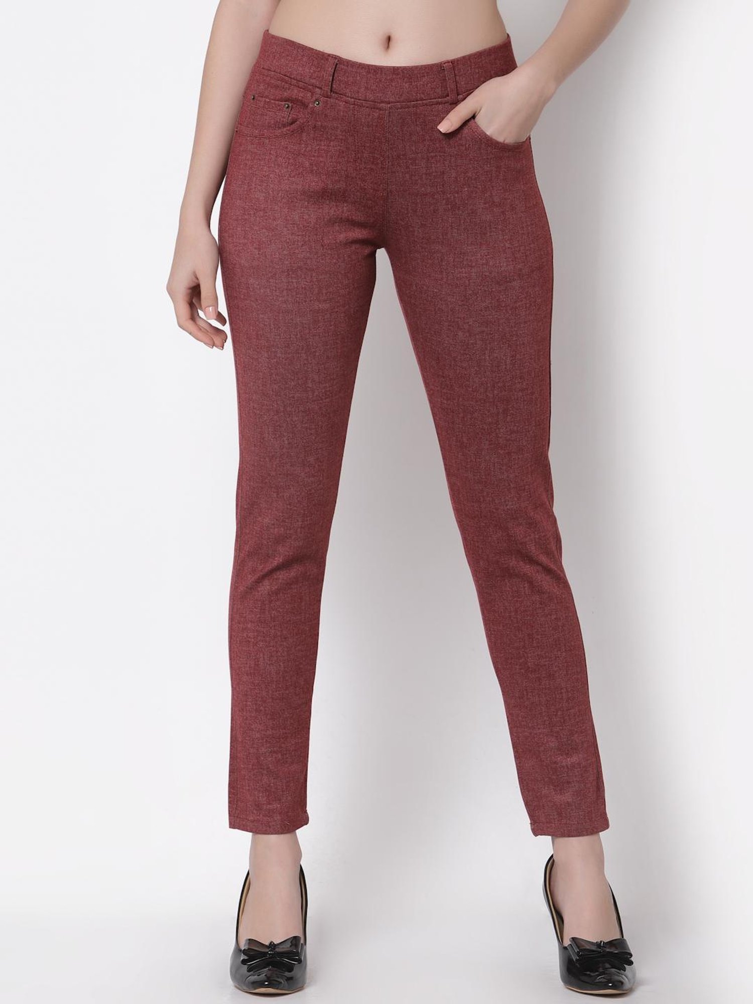 Westwood Brick Rust Skinny Fit Jeggings
