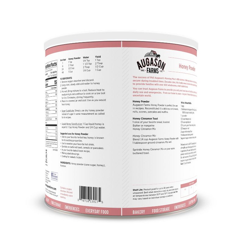Augason Farms Gluten Free Honey Powder Emergency Food - 48oz