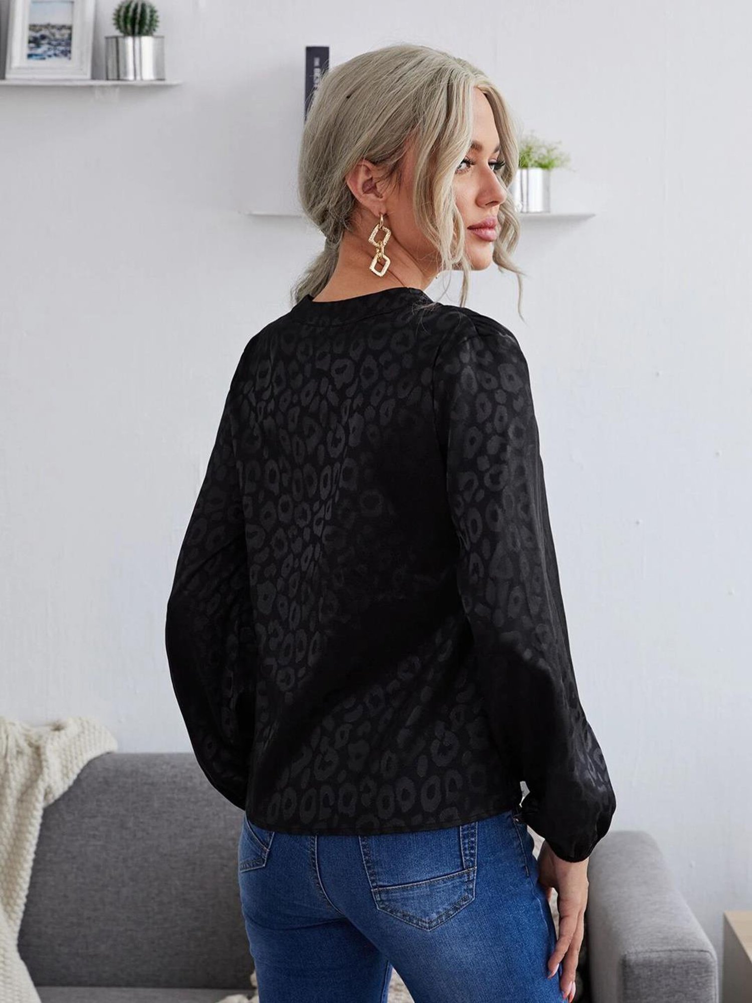 Kotty Black Printed Top