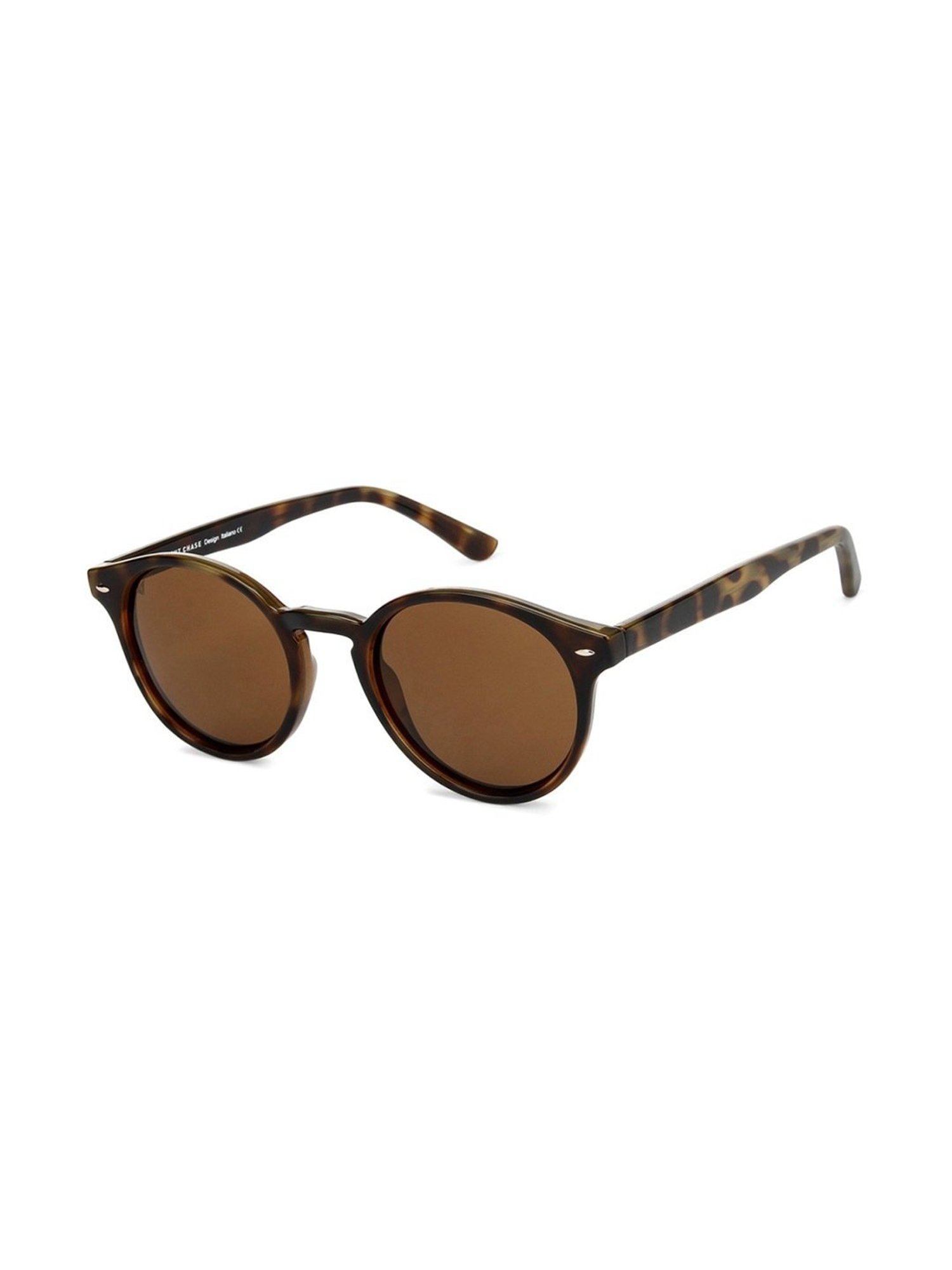 Vincent Chase by Lenskart VC S11744 Brown Polarized Round Sunglasses