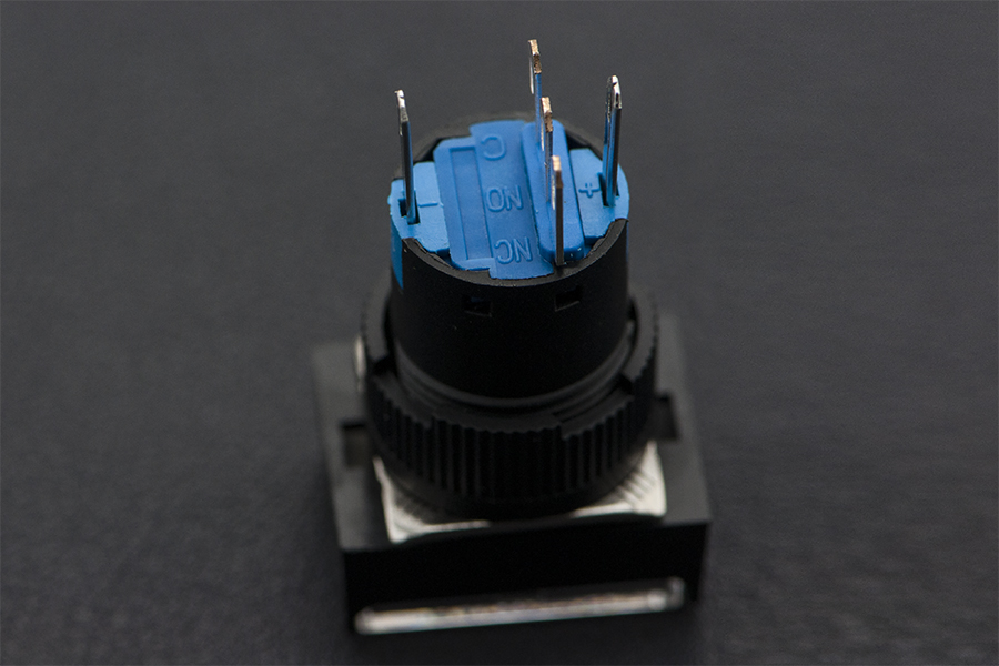 WWH-5pcs Self Locking Lamp Press Button- White