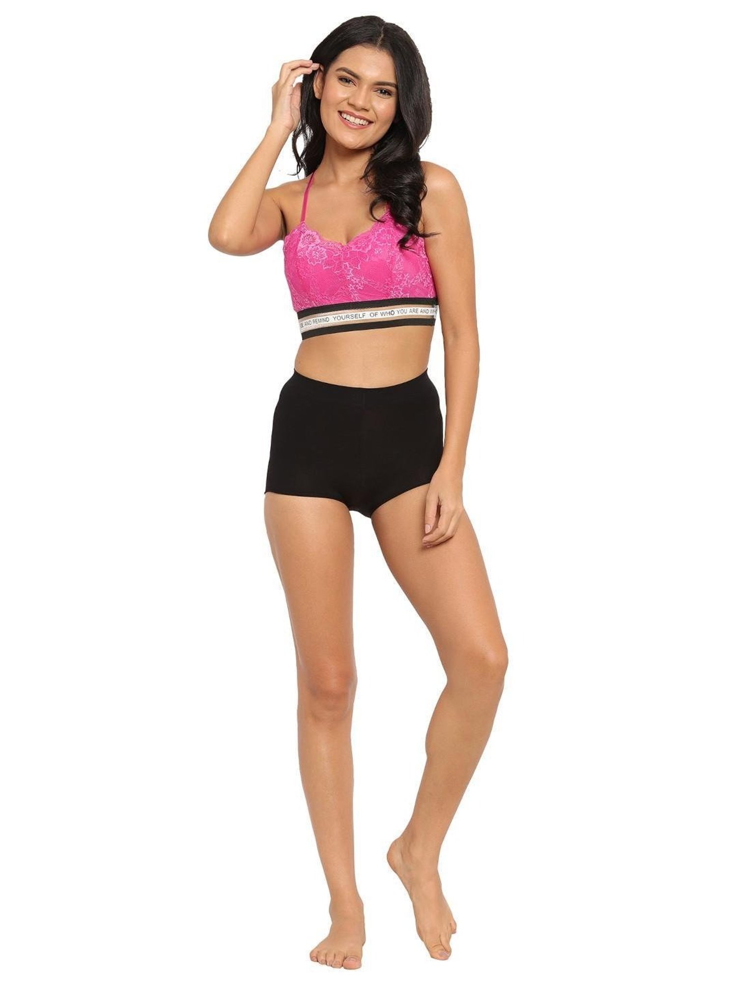 N-Gal Pink Lace Non-Padded Bralette