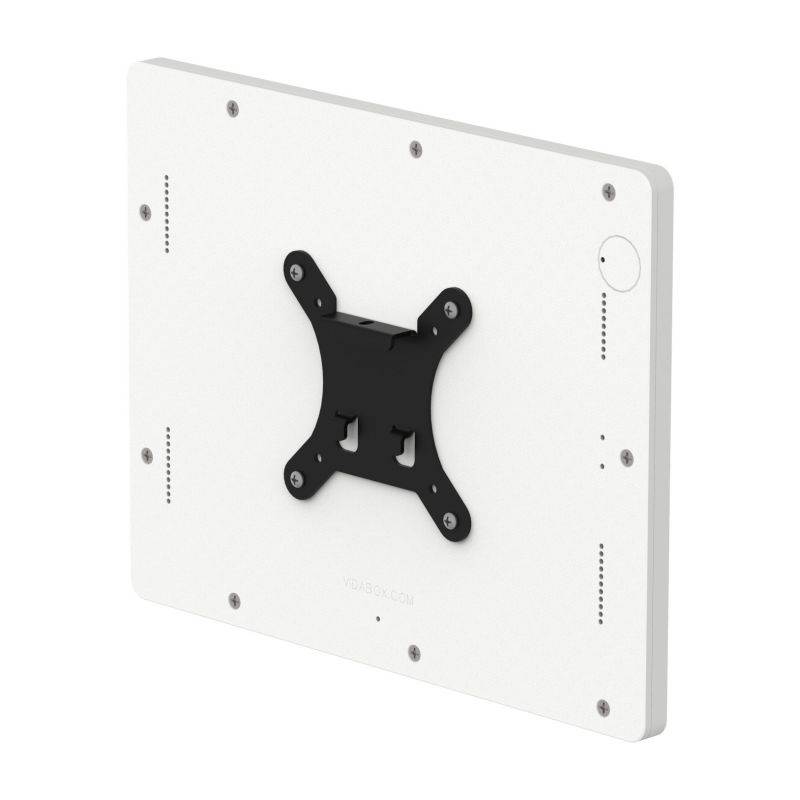 VidaMount White Enclosure and Tilting VESA Slim Wall Mount [Bundle] compatible with iPad Pro 12.9" (3rd Gen)
